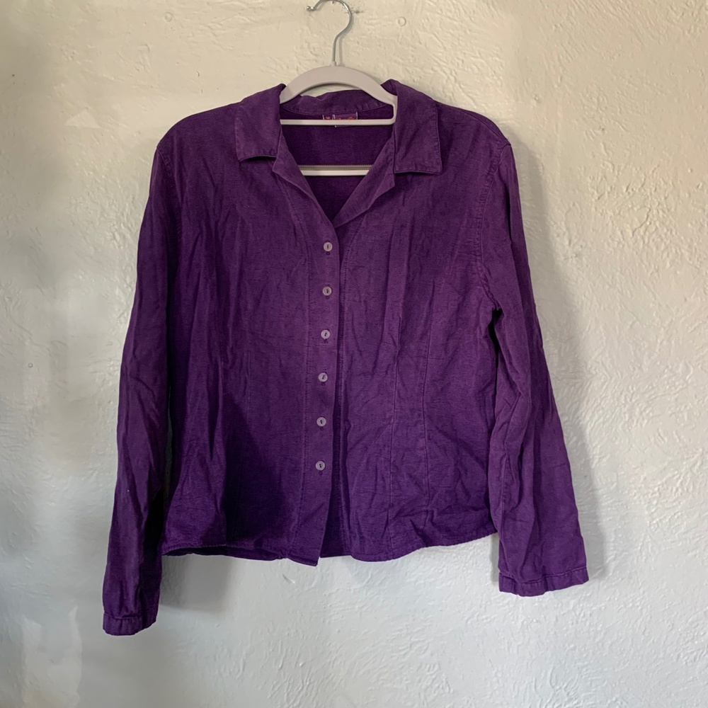 purple button-up - Picture 5 of 8
